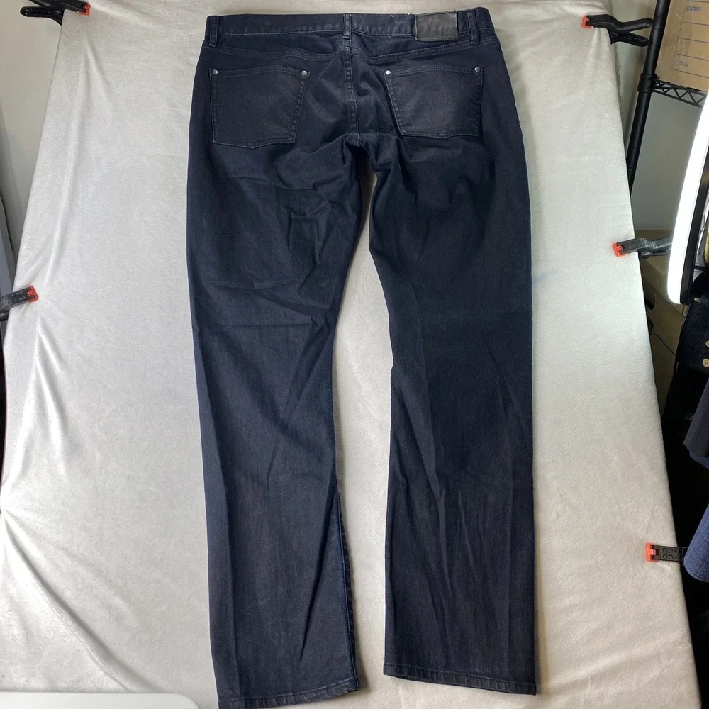 John Varvatos JV702 Slim Jeans Dark Blue Men's 38x31 Indigo Denim Stretchy Japan - Picture 16 of 16